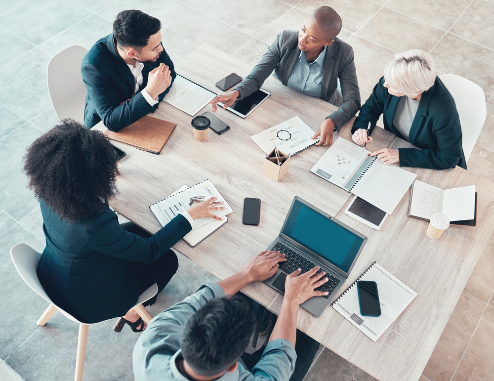 Insurance Brokers discussing policies